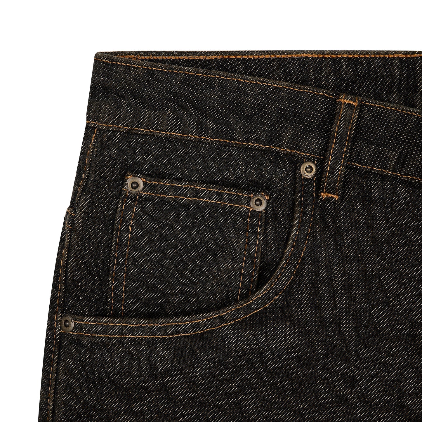 "aziza" black tinted Denim