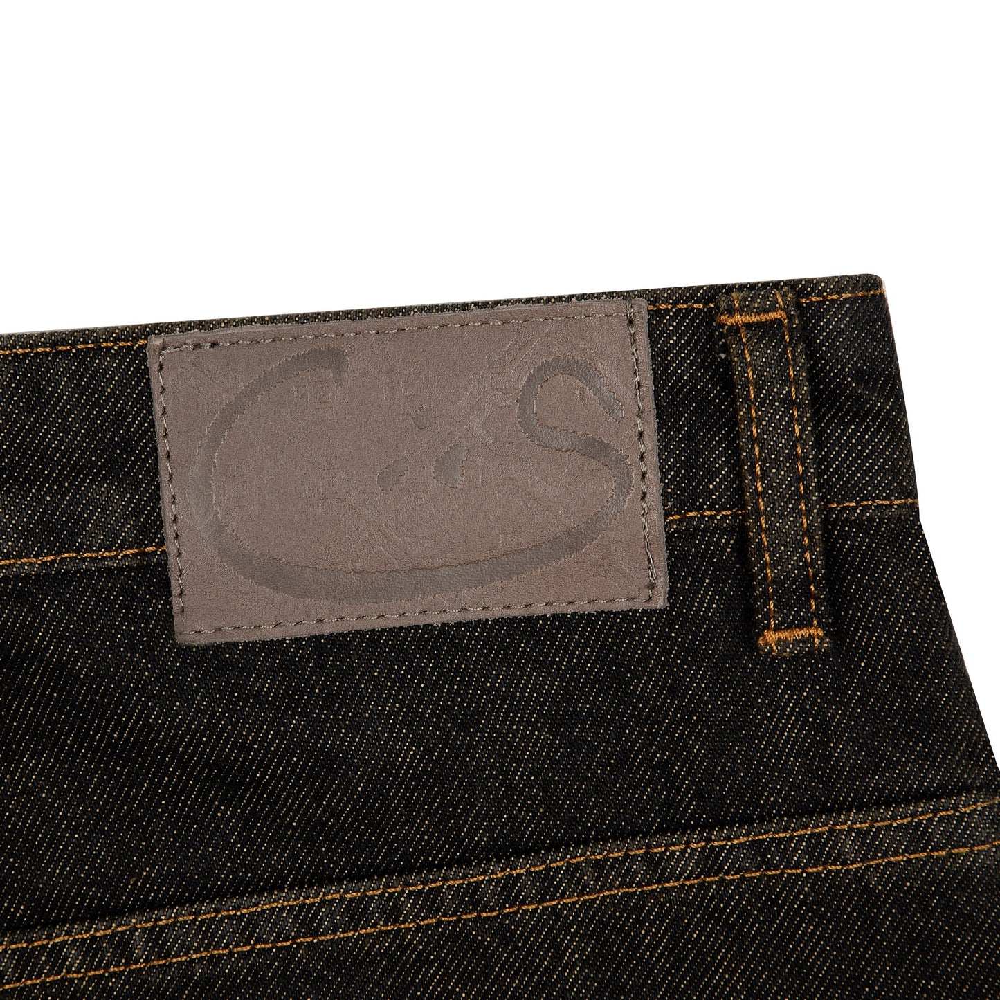 "aziza" black tinted Denim