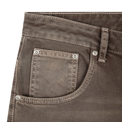 "aziza" brown washed Denim