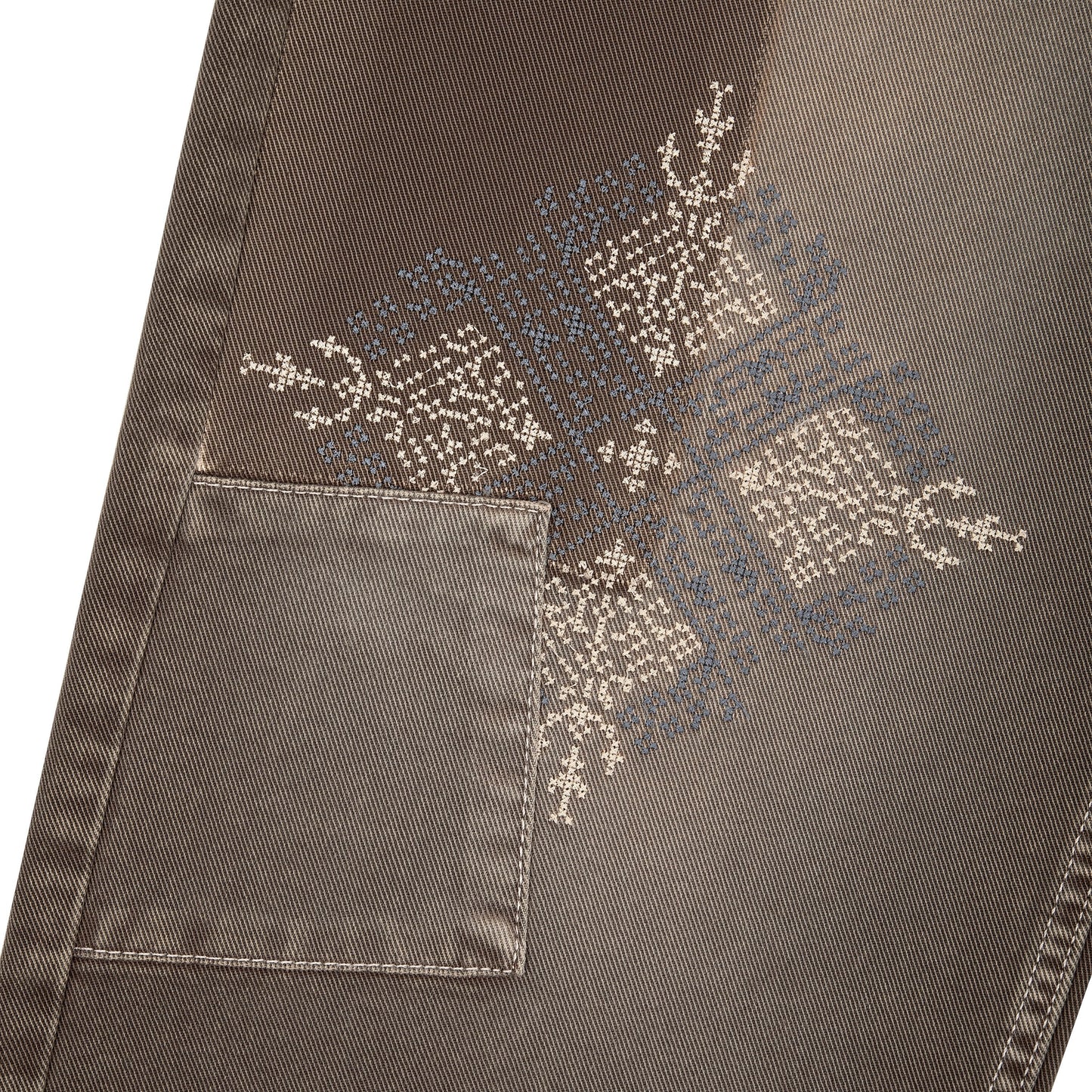 "aziza" brown washed Denim