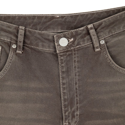 "aziza" brown washed Denim