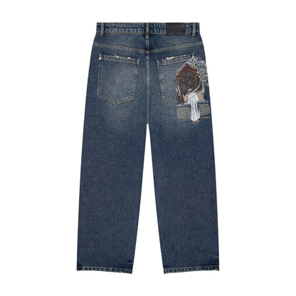 "aziza" dark indigo Denim