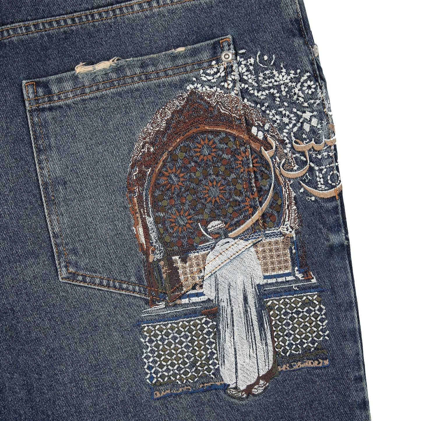 "aziza" dark indigo Denim