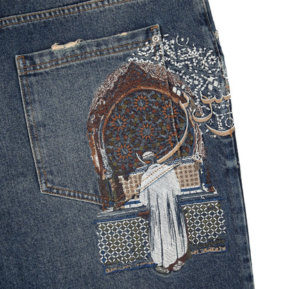 "aziza" dark indigo Denim