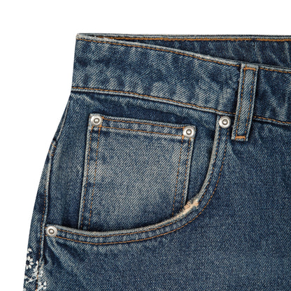 "aziza" dark indigo Denim