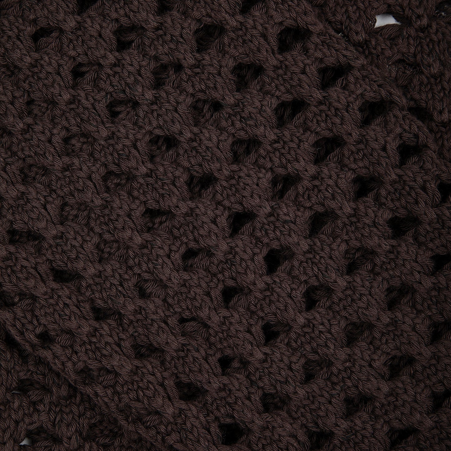 "aziza" crochet zip up brown