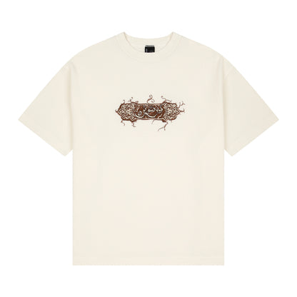 "aziza" waffle T Shirt ecru