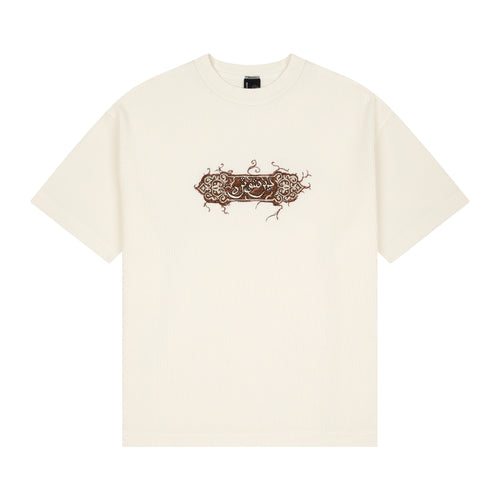 "aziza" waffle T Shirt ecru