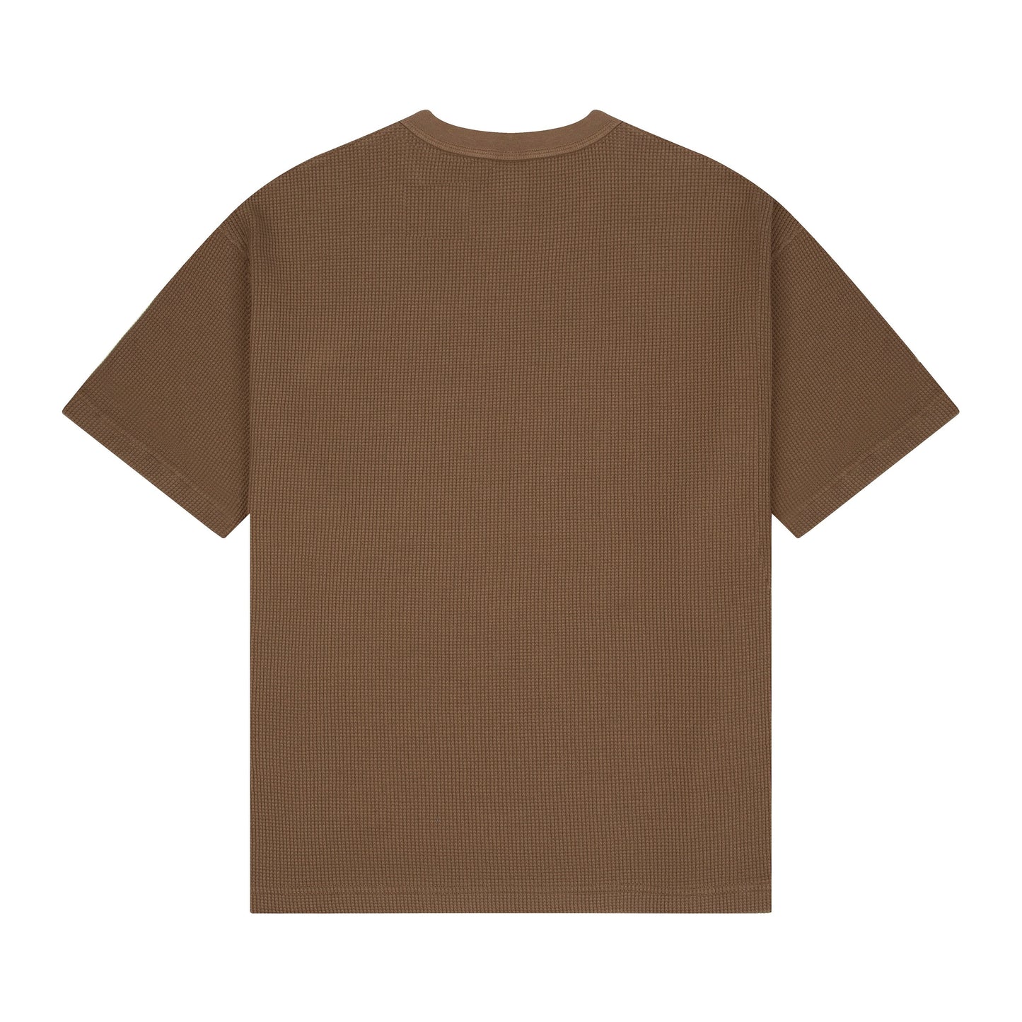 "aziza" waffle T Shirt brown