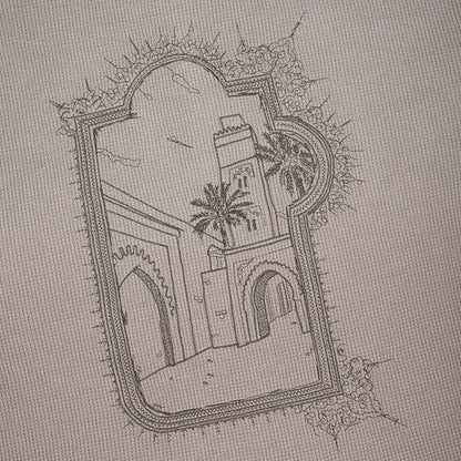 "aziza" waffle Longsleeve taupe