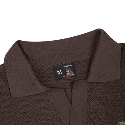 "aziza" polo Knit brown