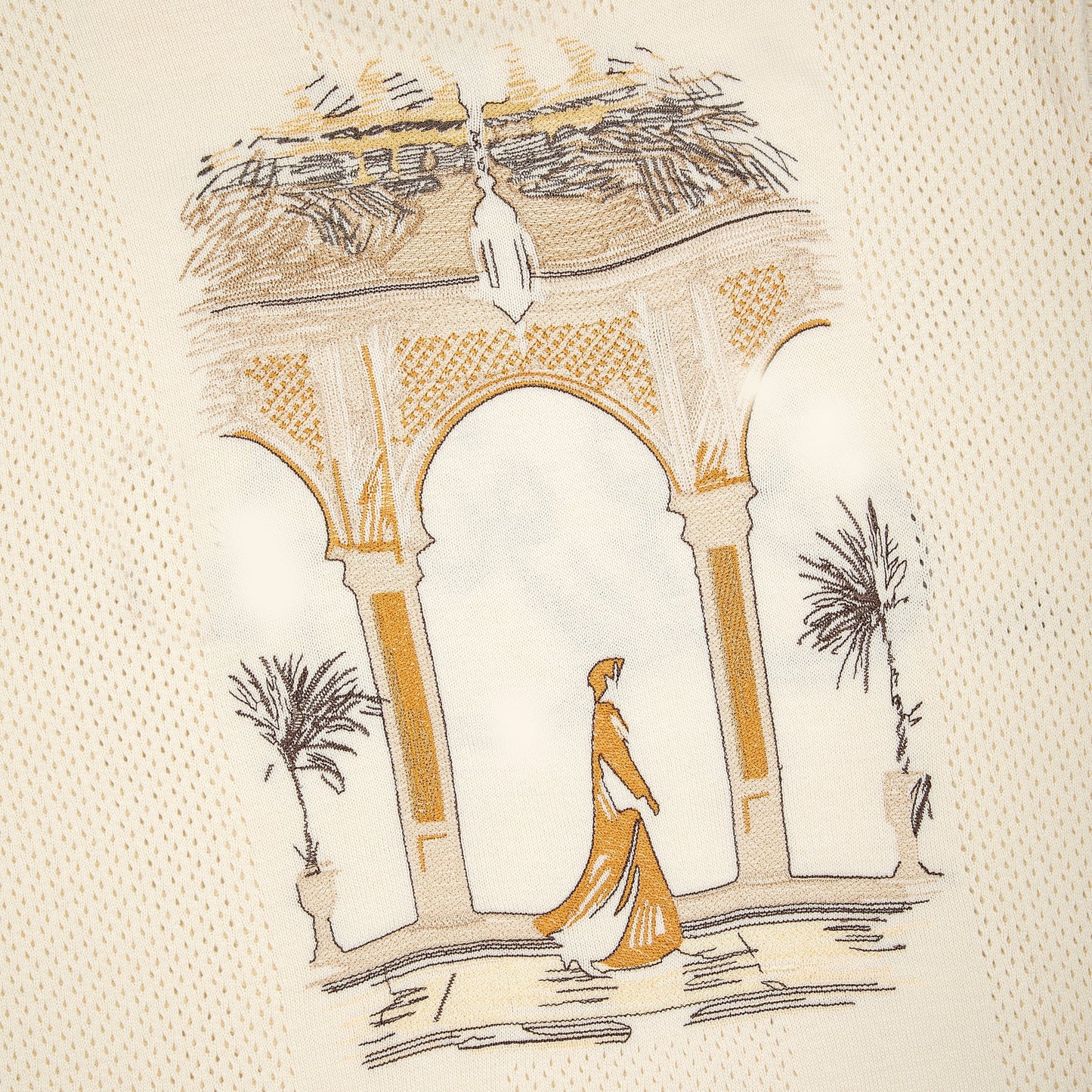 "aziza" jersey Knit creme