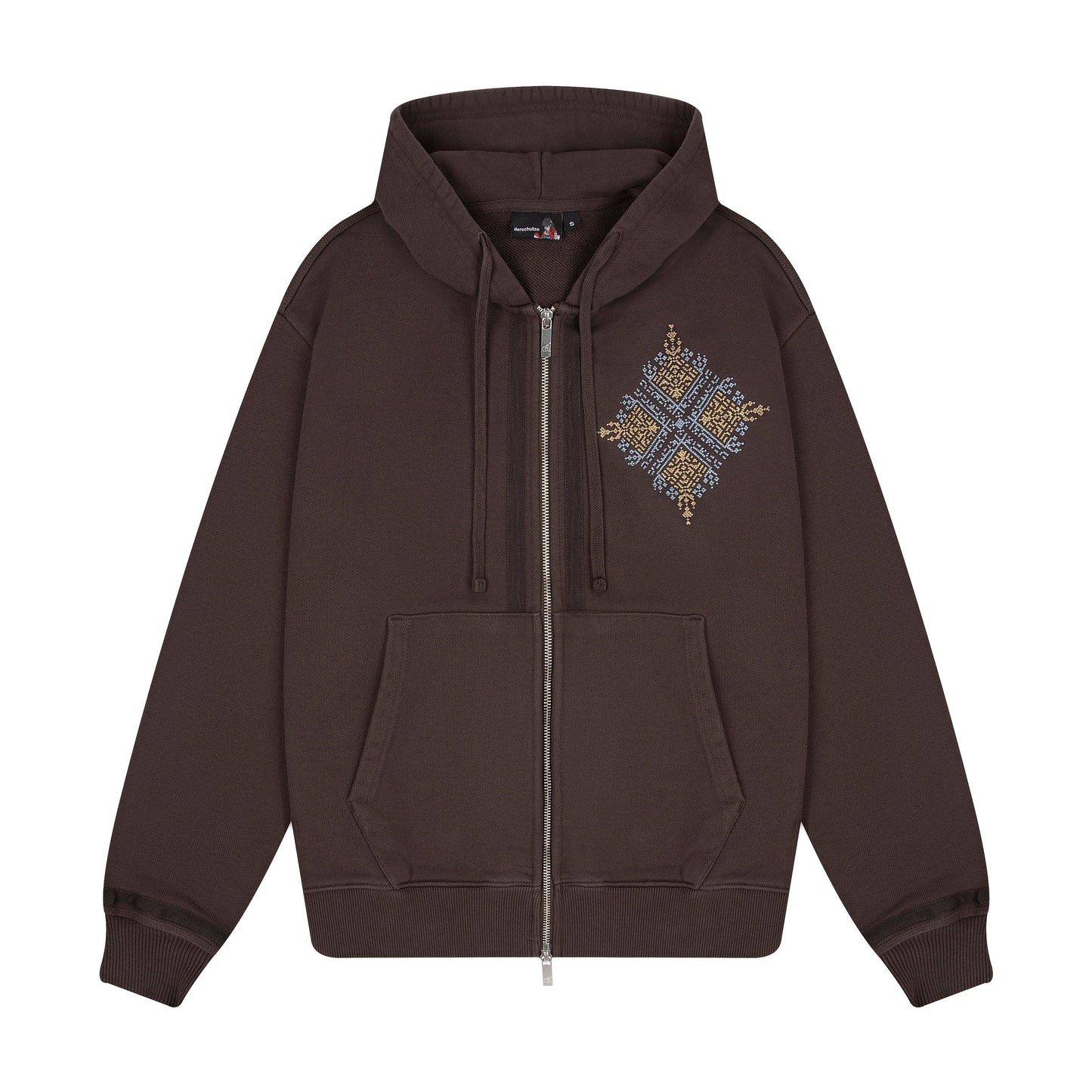 "aziza" Zip Up brown