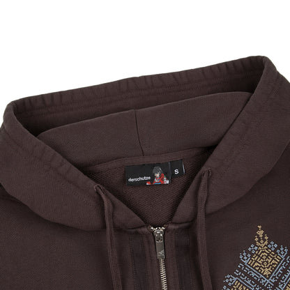 "aziza" Zip Up brown