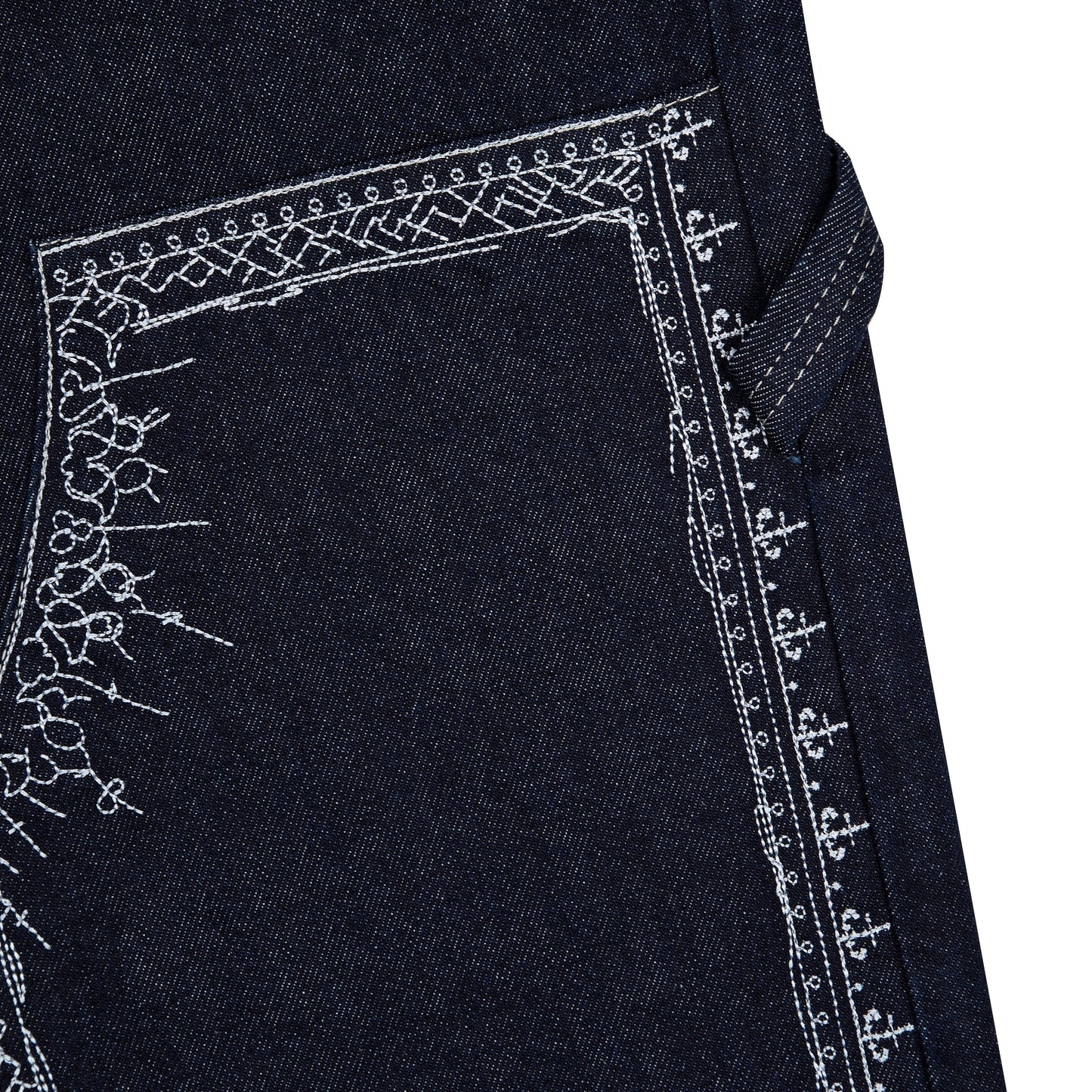 "aziza" indigo raw Denim