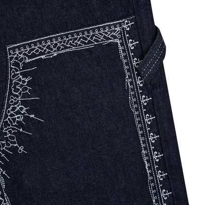 "aziza" indigo raw Denim