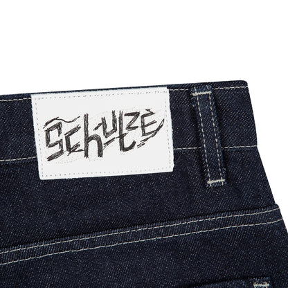 "aziza" indigo raw Denim