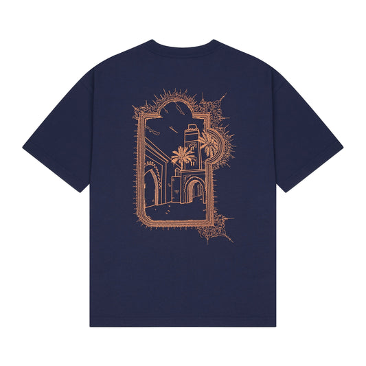"aziza" T Shirt navy