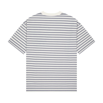 "koi" T Shirt grey striped