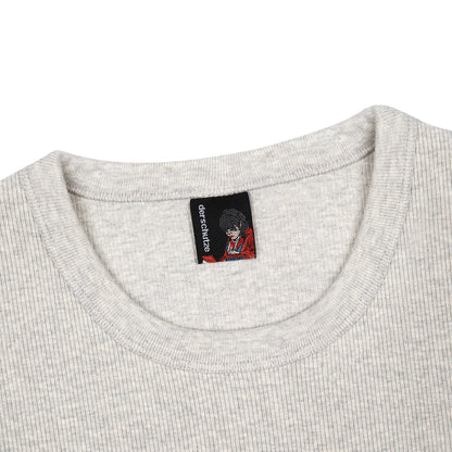 "blossom v3" ribbed T Shirt grey