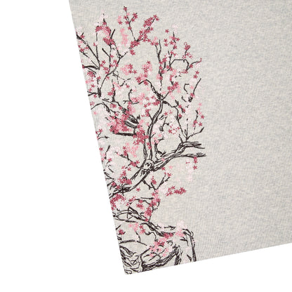 "blossom v3" ribbed T Shirt grey