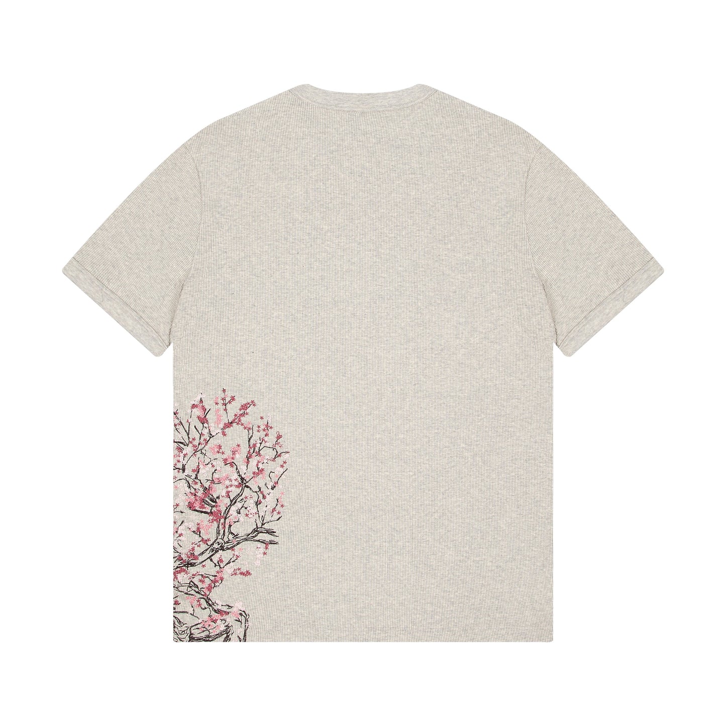 "blossom v3" ribbed T Shirt grey