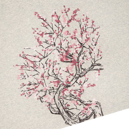 "blossom v3" ribbed T Shirt grey