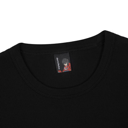 "blossom v3" ribbed T Shirt black