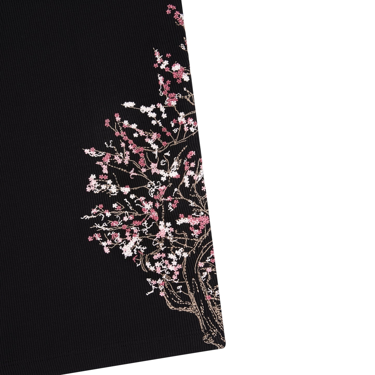 "blossom v3" ribbed T Shirt black
