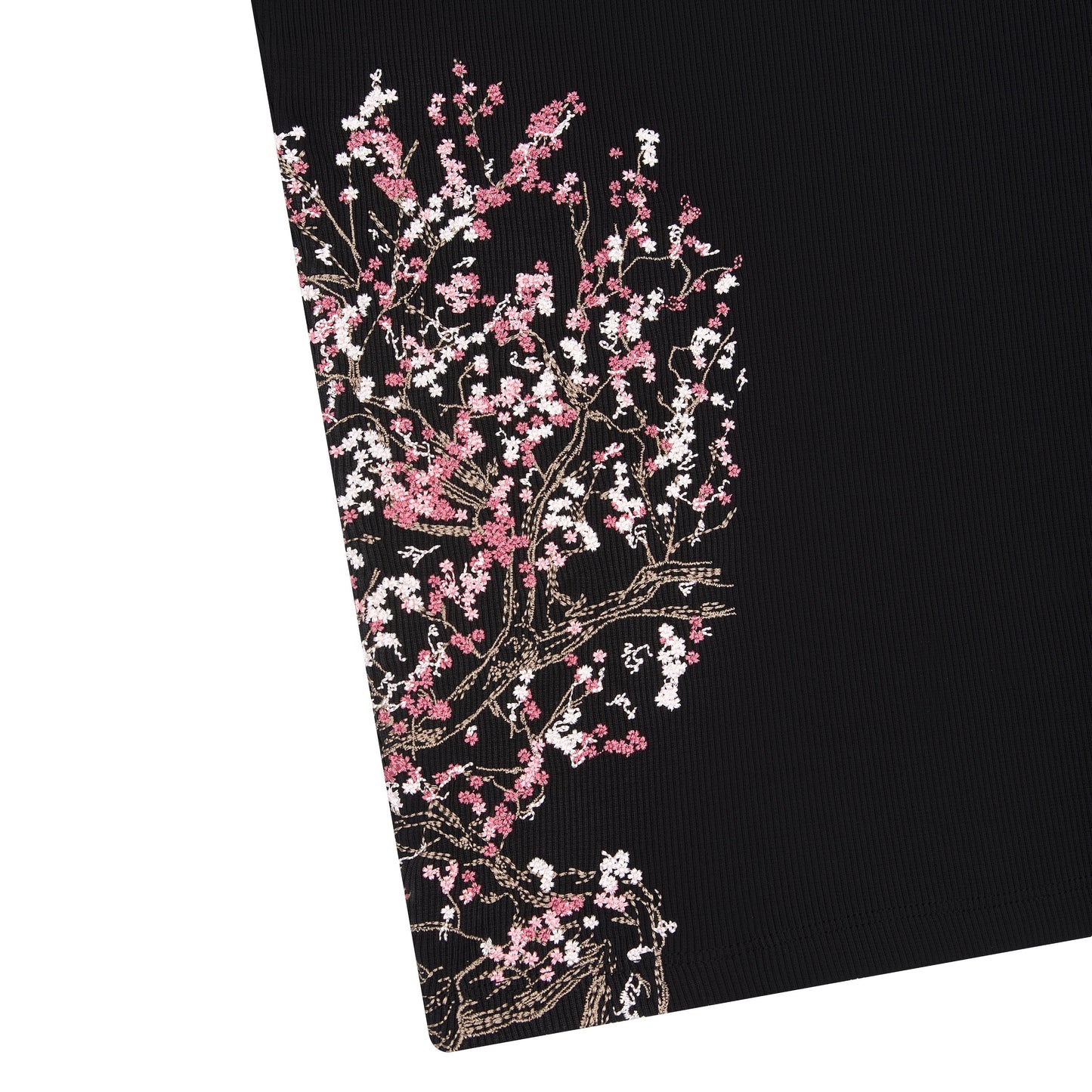 "blossom v3" ribbed T Shirt black