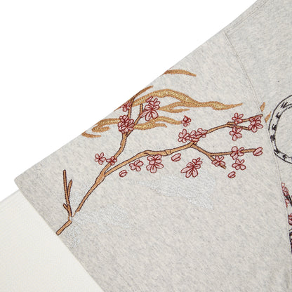 "yakuza" layered Longsleeve grey