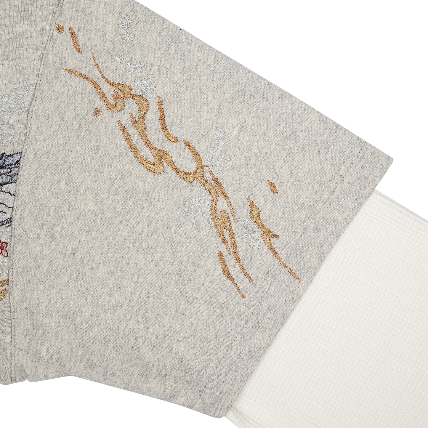 "yakuza" layered Longsleeve grey