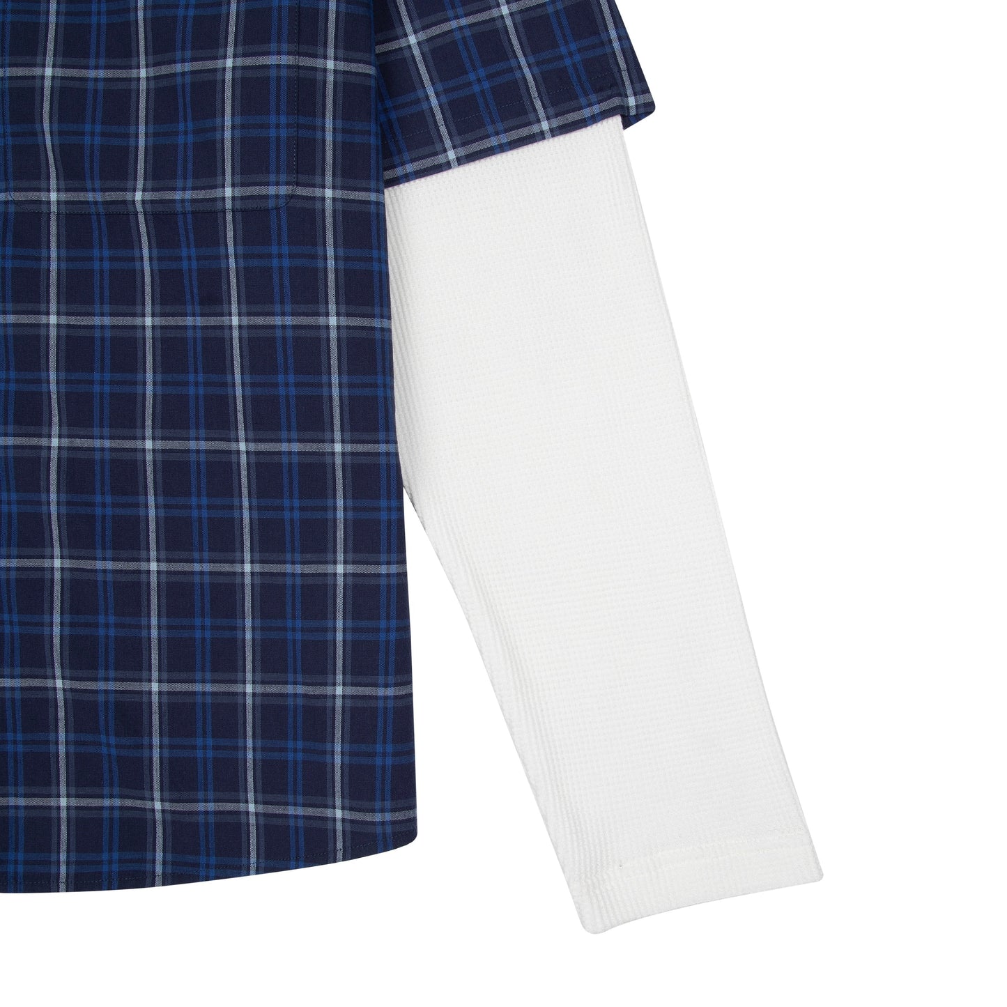 "yakuza" layered Shirt navy