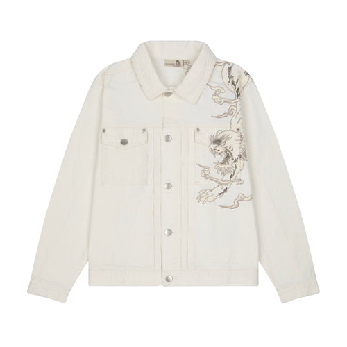 "yakuza" denim Jacket off white