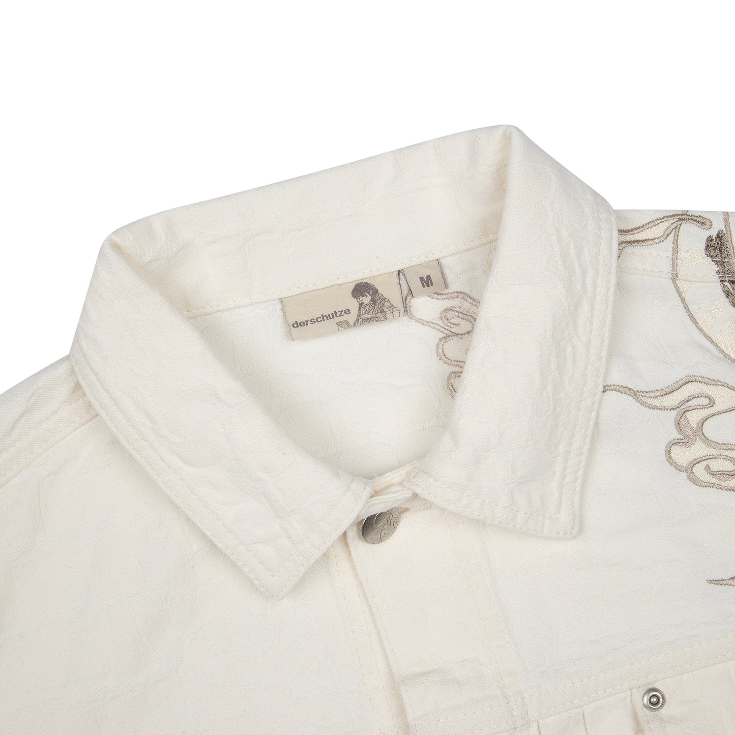 "yakuza" denim Jacket off white