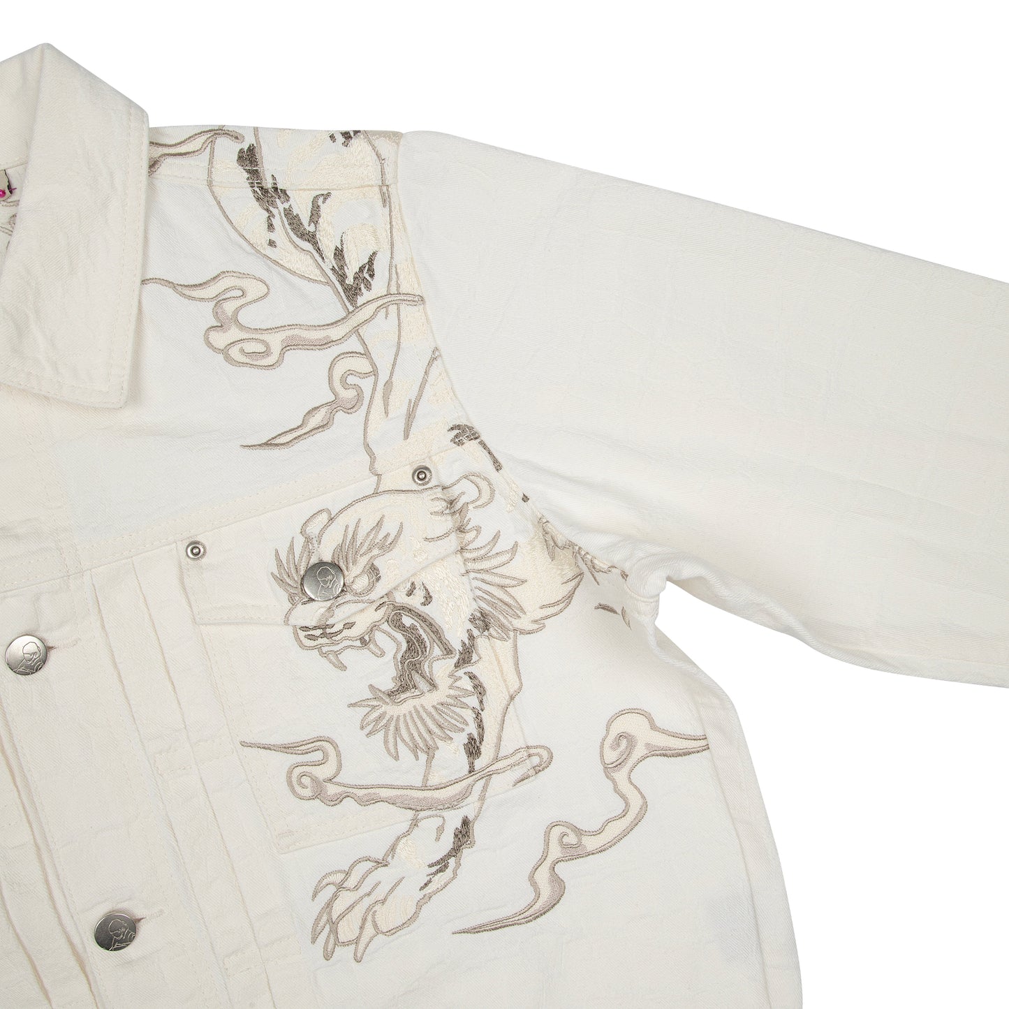 "yakuza" denim Jacket off white