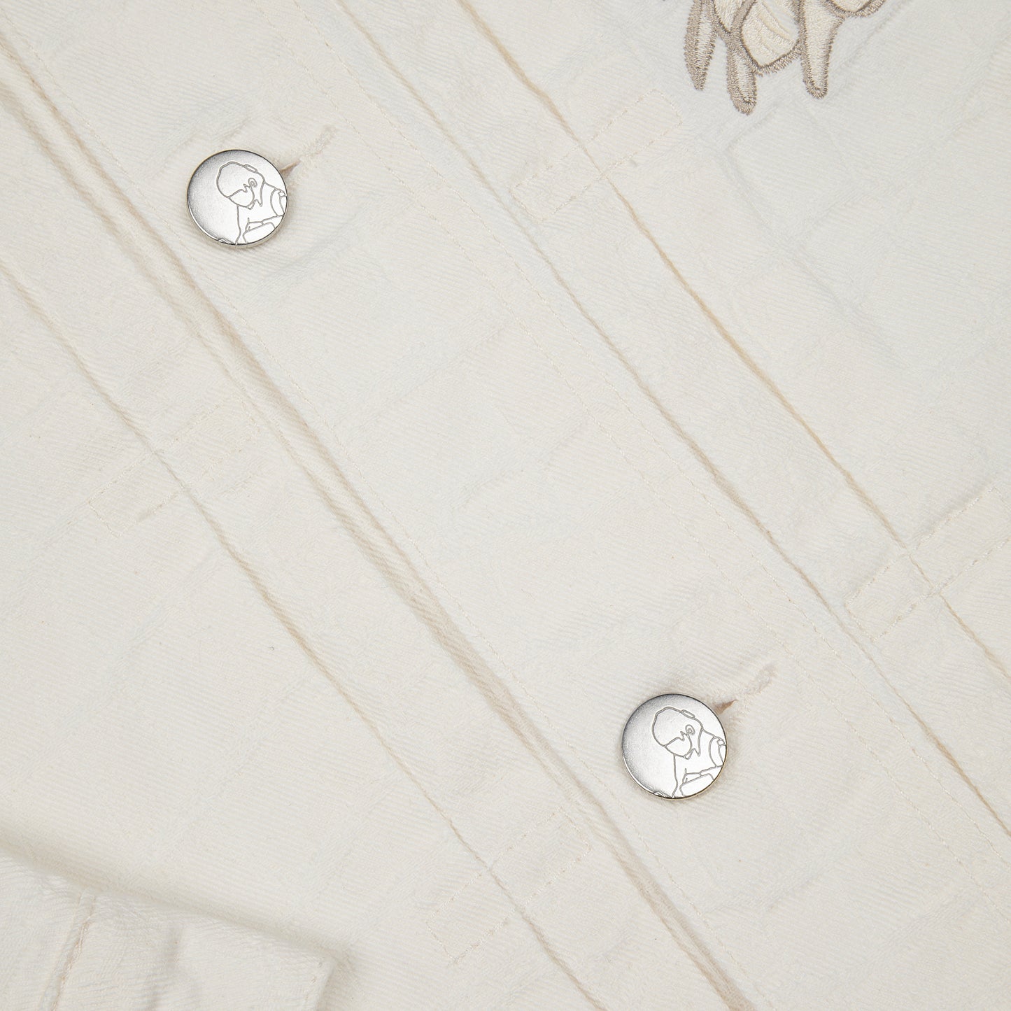 "yakuza" denim Jacket off white