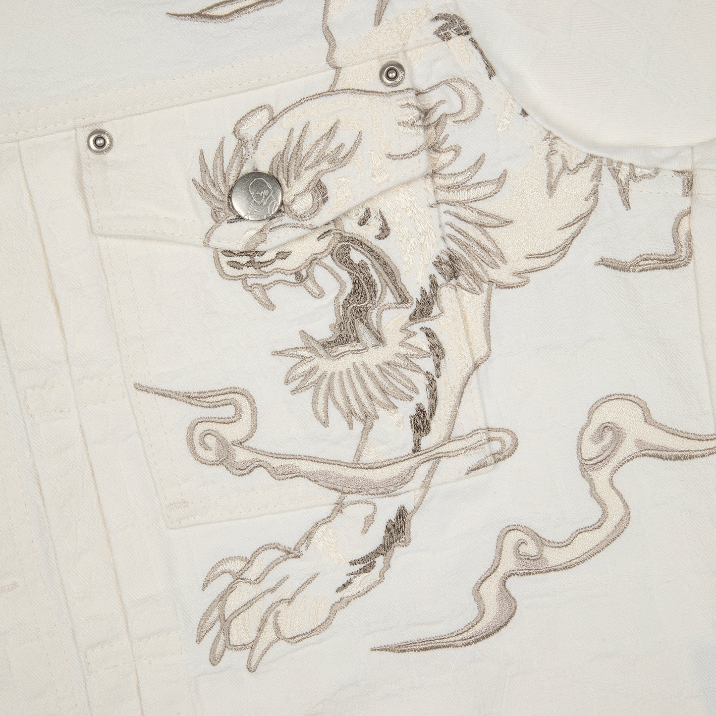 "yakuza" denim Jacket off white