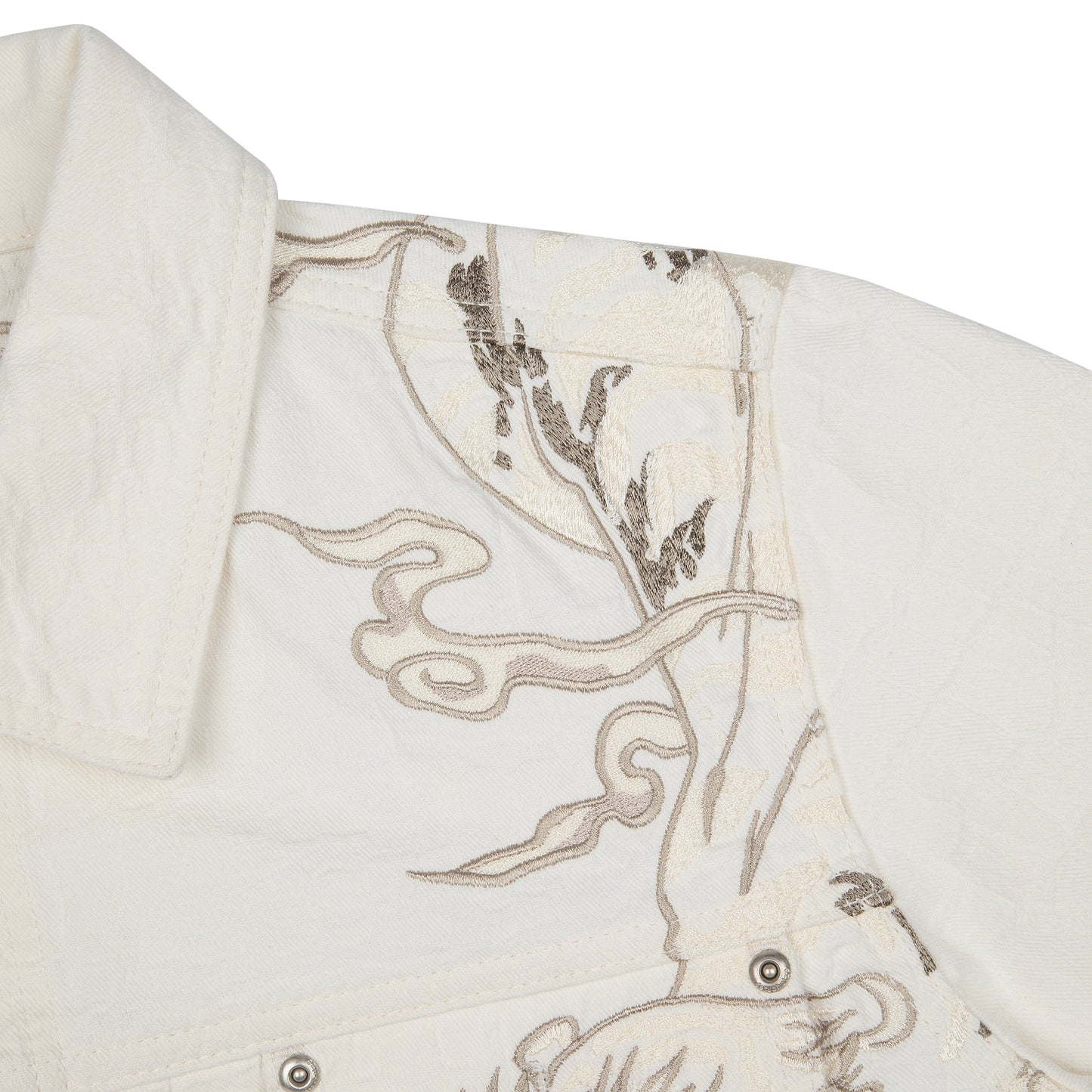 "yakuza" denim Jacket off white