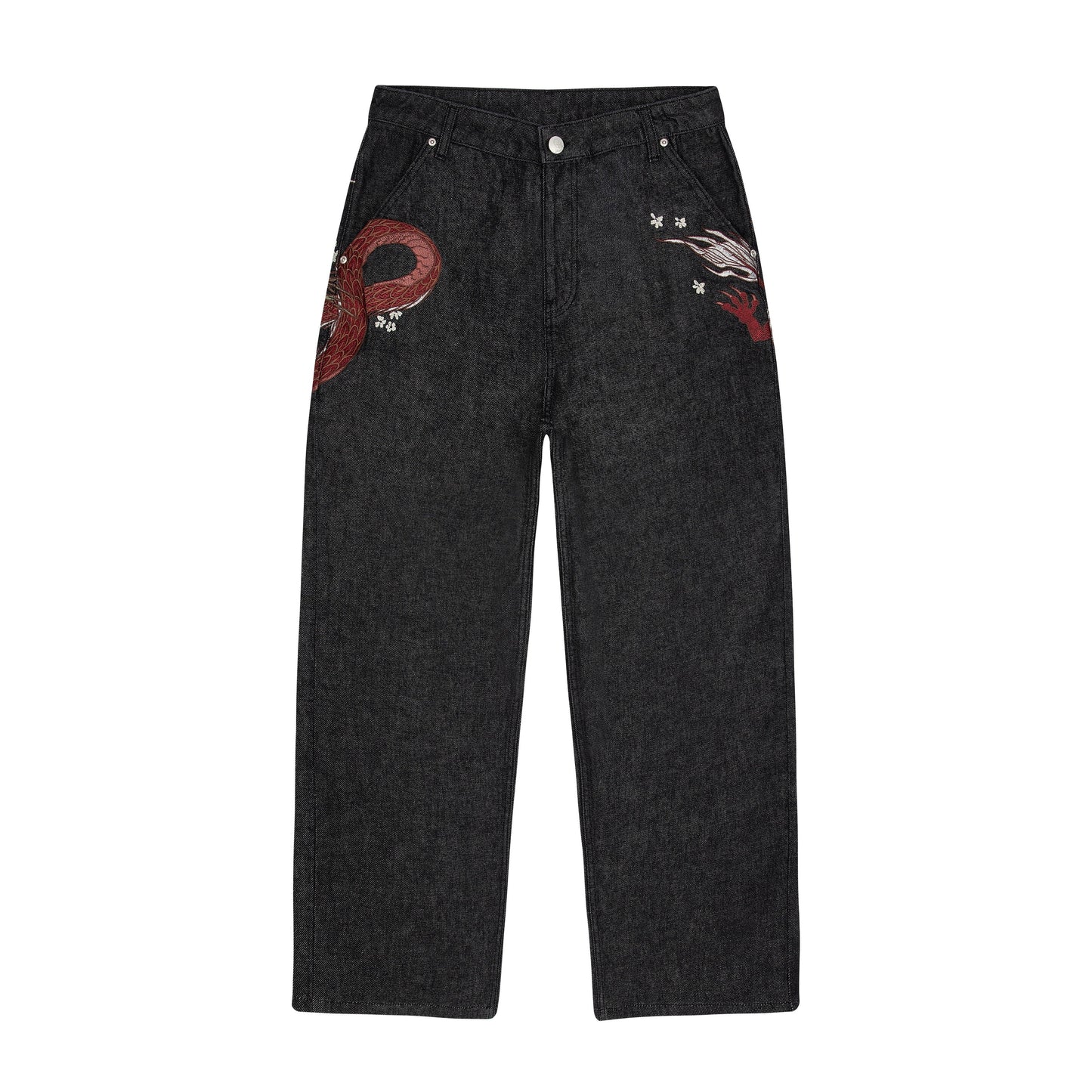 "yakuza" raw Denim black