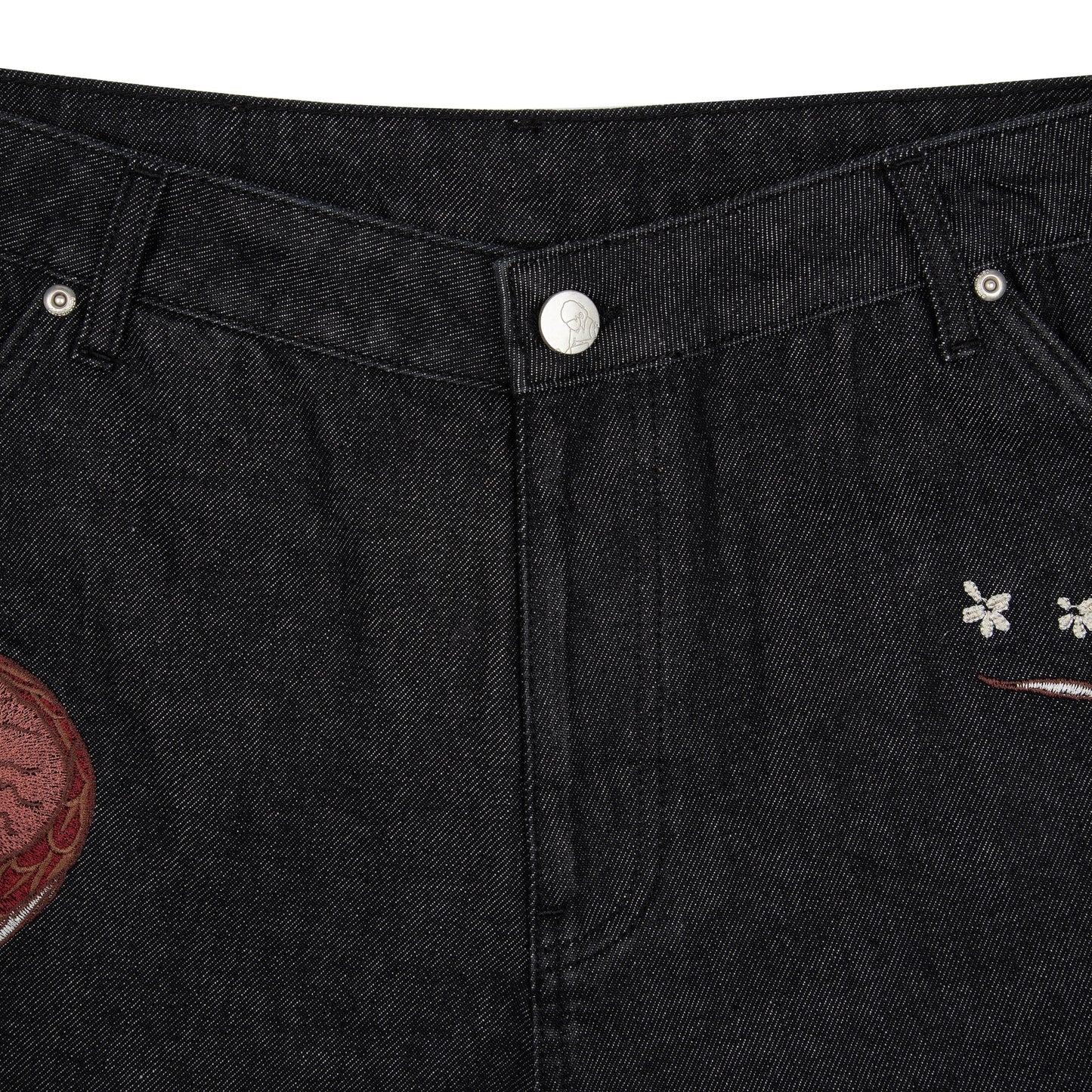 "yakuza" raw Denim black