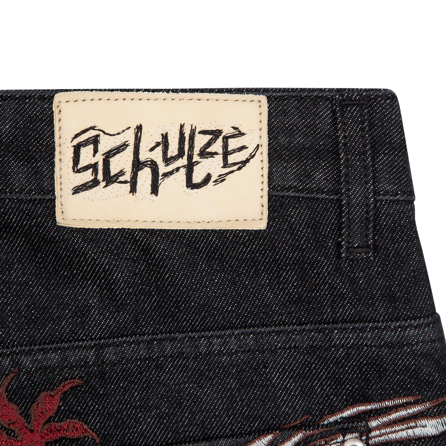 "yakuza" raw Denim black