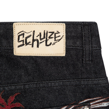 "yakuza" raw Denim black