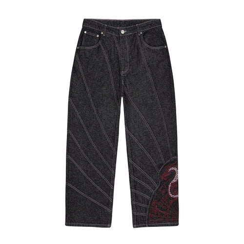 "yakuza" raw Denim black 03