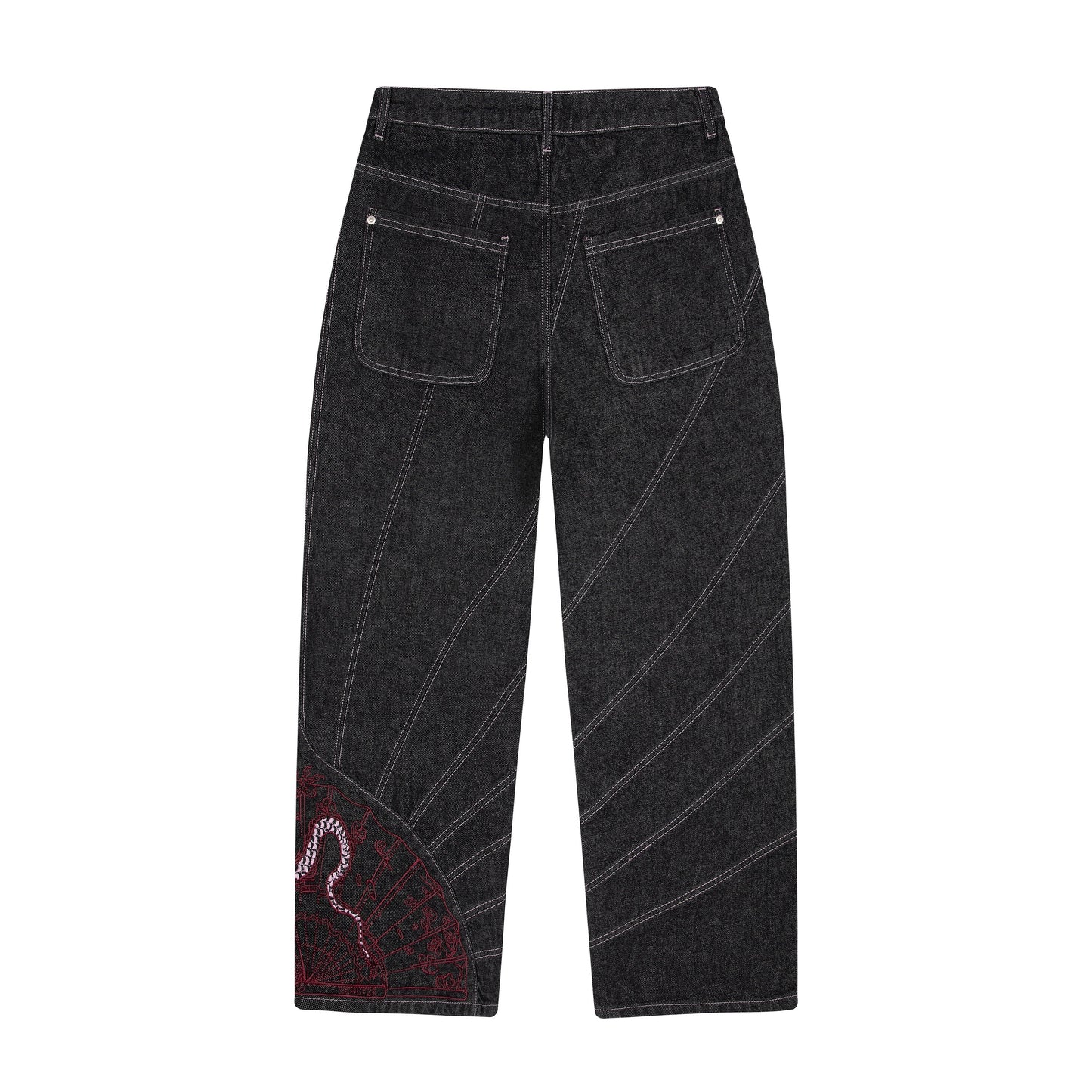 "yakuza" raw Denim black 03