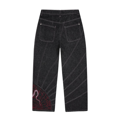 "yakuza" raw Denim black 03