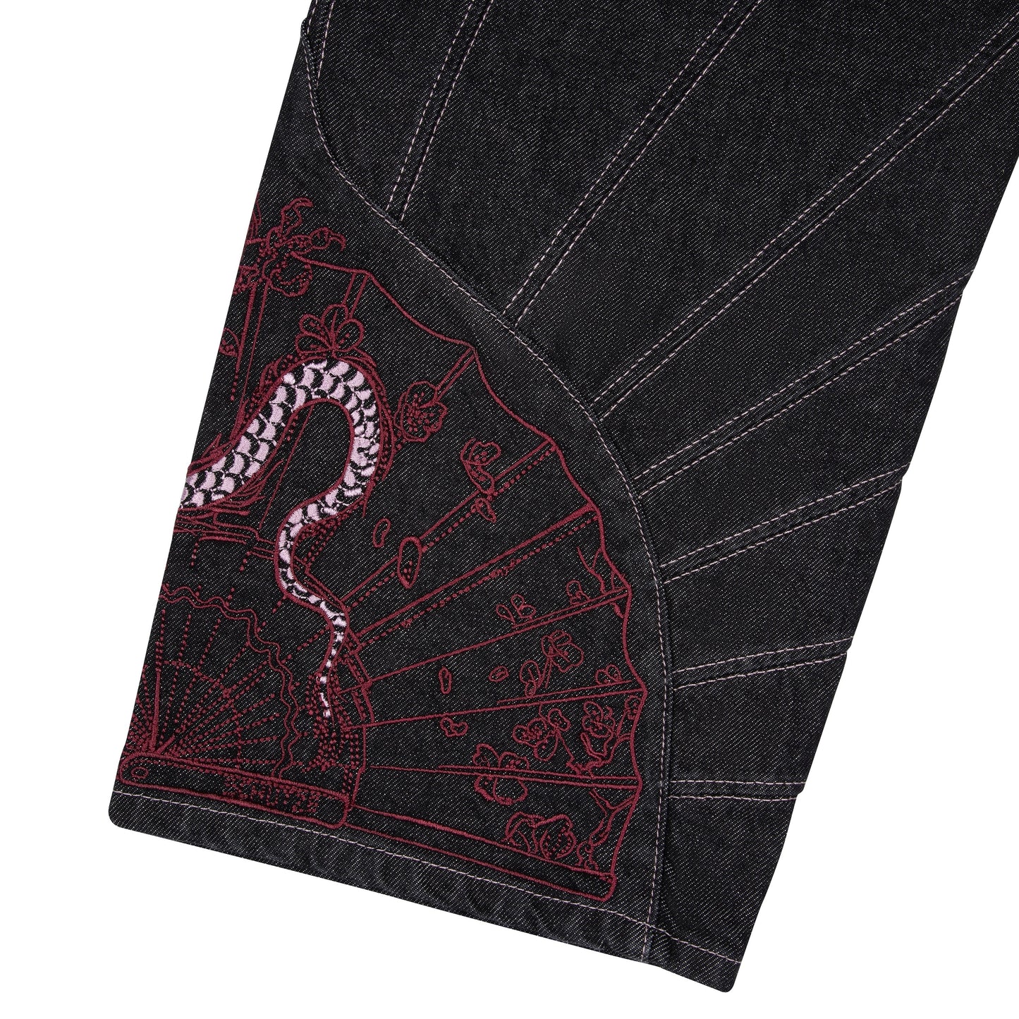 "yakuza" raw Denim black 03