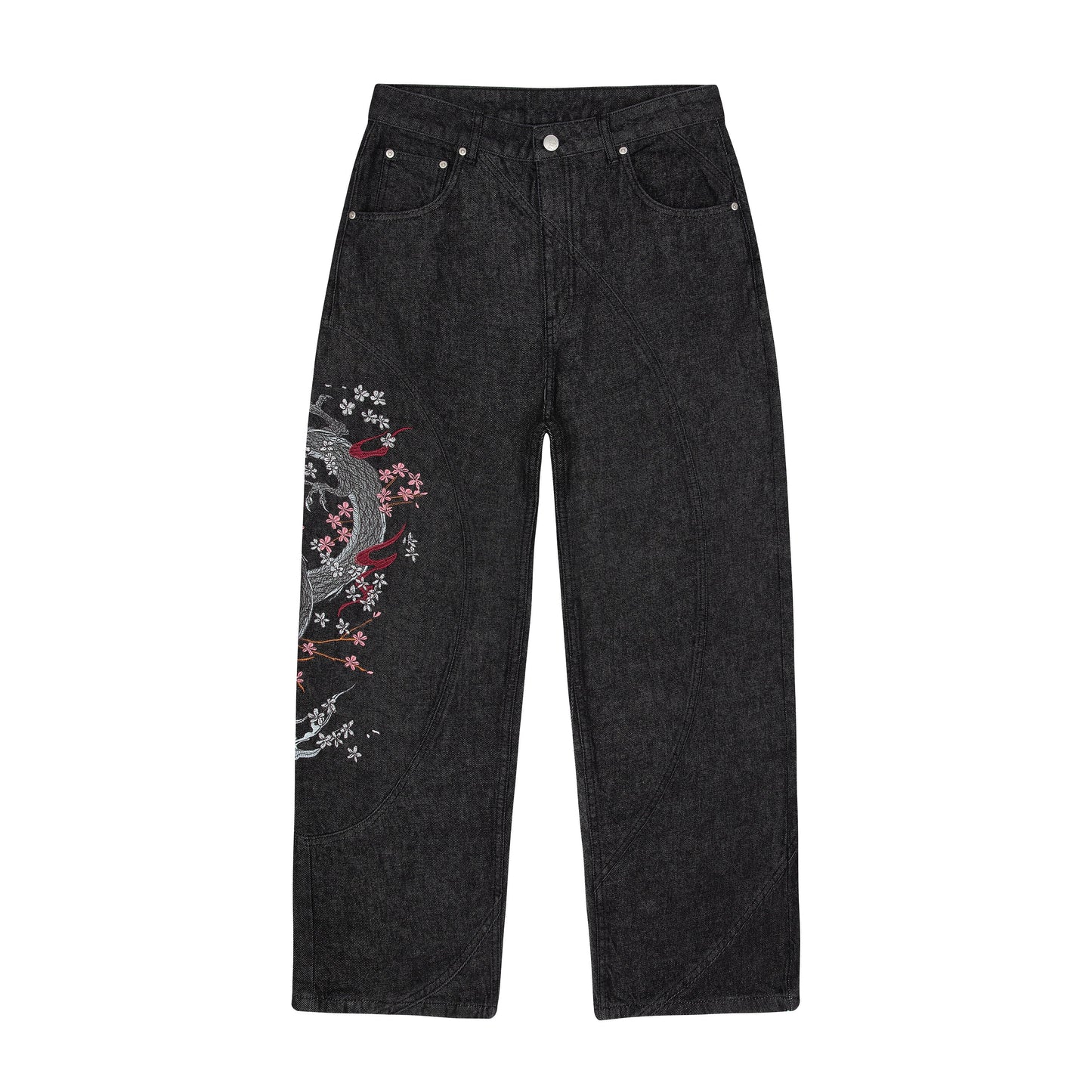 "yakuza" raw Denim black 02