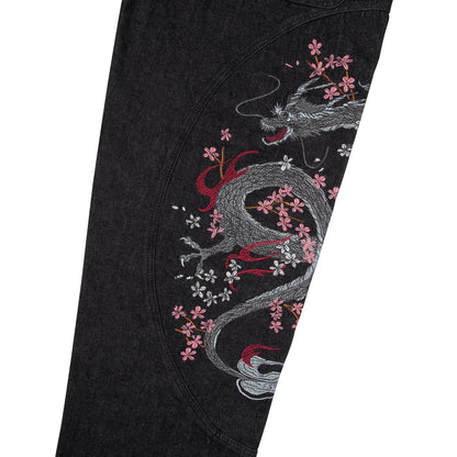 "yakuza" raw Denim black 02