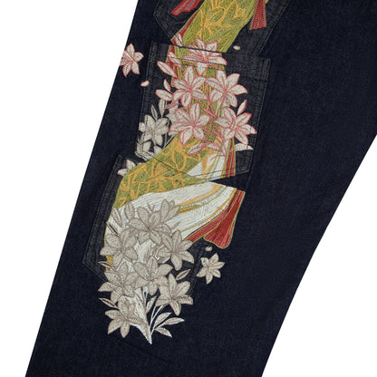 "yakuza" indigo raw Denim